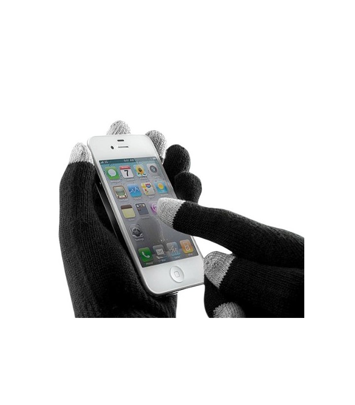 Pack bonnet Noir stéréo Bluetooth + gants tactiles