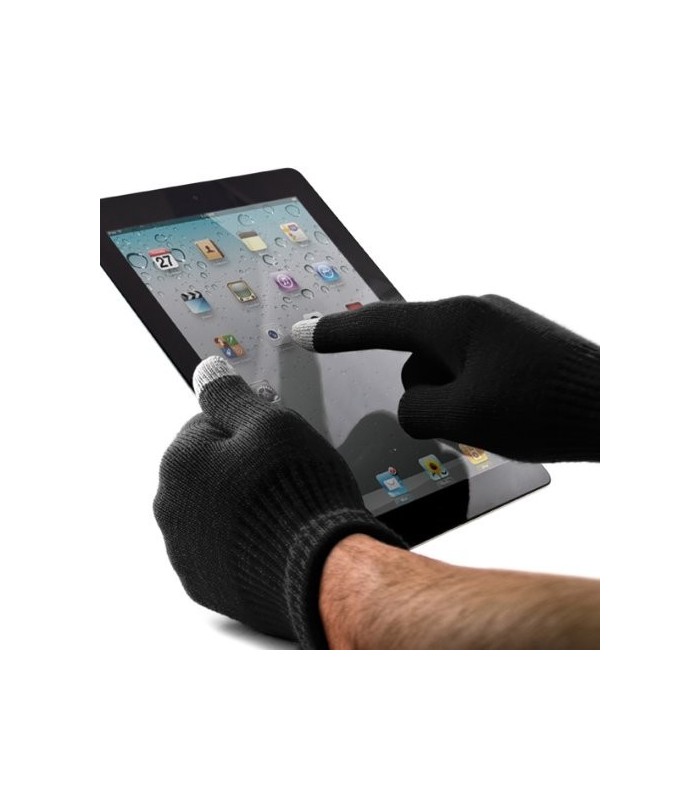 Pack bonnet Noir stéréo Bluetooth + gants tactiles