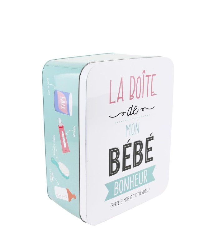 Boîte de rangement métalique pour bébé