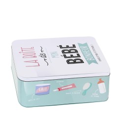 Boîte de rangement métalique pour bébé