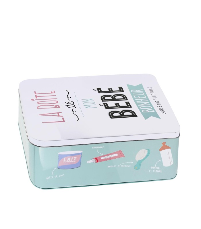 Boîte de rangement métalique pour bébé