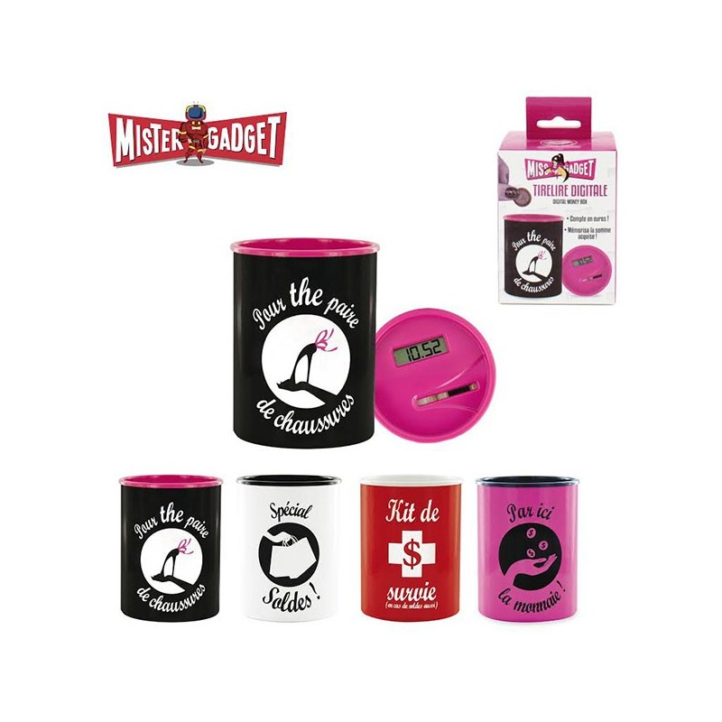 Tirelire coffre noir