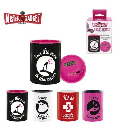 Tirelire coffre noir