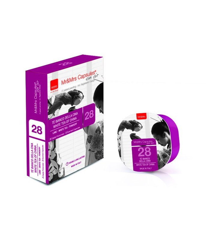 2 capsules Thé Blanc de Chine n°28 pour diffuseur de parfum George - Mr and Mrs Fragrance