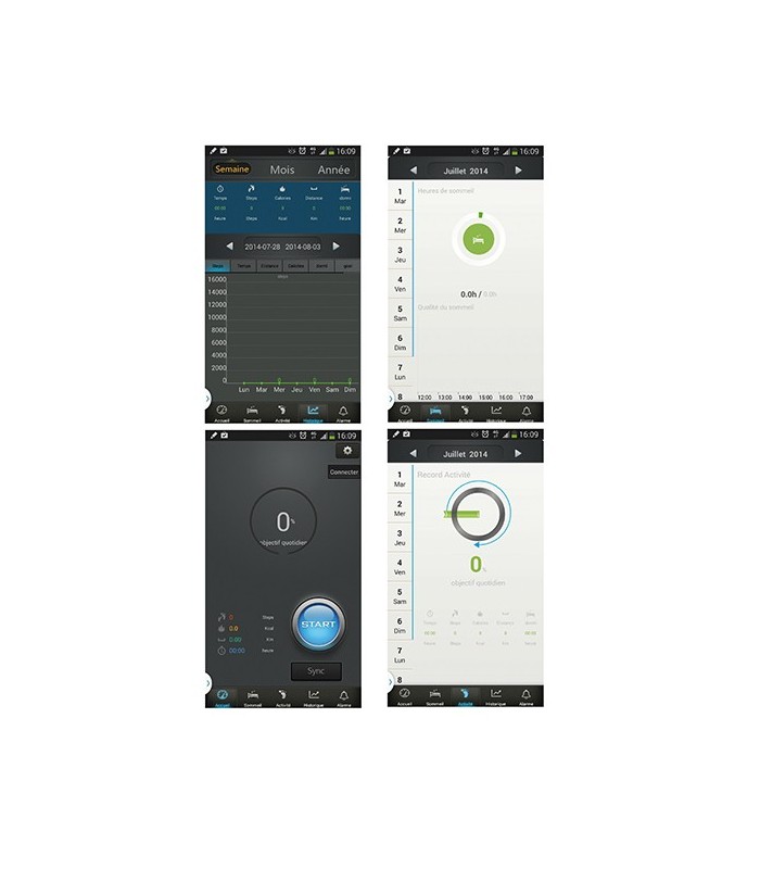 Bracelet connecté avec suivi de l'activité
