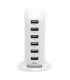 Station de chargement 6 USB, smart tower black
