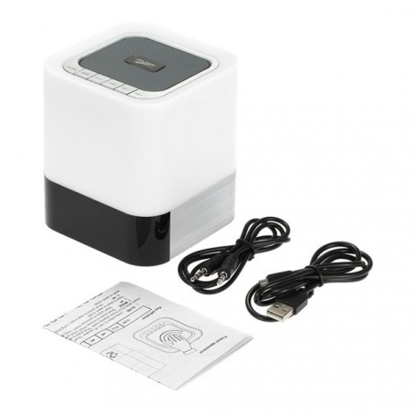 Enceinte Bluetooth 3 intensités lumineuses + réveil