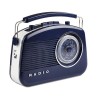 Radio rétro 60's Bluetooth bleue