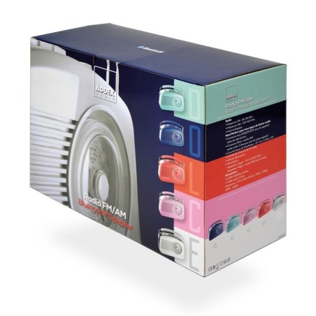 Radio rétro 60's Bluetooth blanche