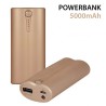 Batterie externe portative, Powerbank 5000 mAh gold