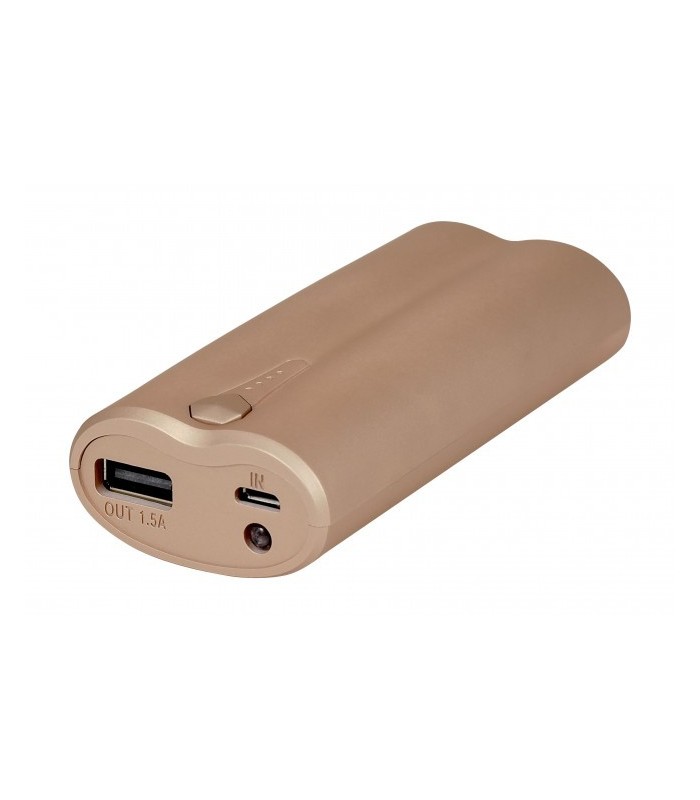 Batterie externe portative, Powerbank 5000 mAh gold