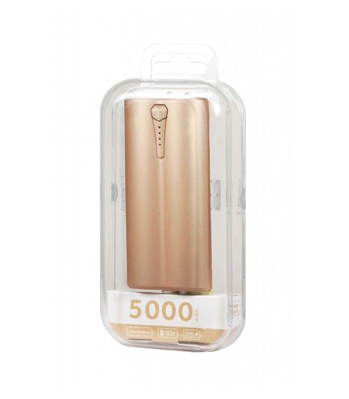 Batterie externe portative, Powerbank 5000 mAh gold