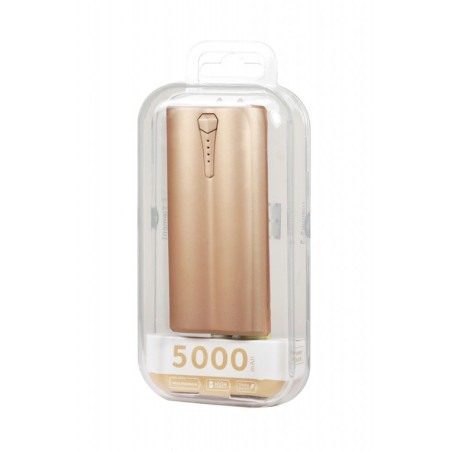Batterie externe portative, Powerbank 5000 mAh gold