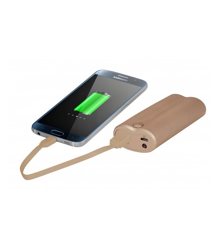 Batterie externe portative, Powerbank 5000 mAh gold