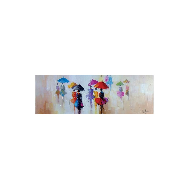 Toile Femmes Parapluies 40 x 120
