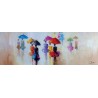 Toile Femmes Parapluies 40 x 120