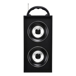 Enceinte Bluetooth noire avec poignée 2x3 W