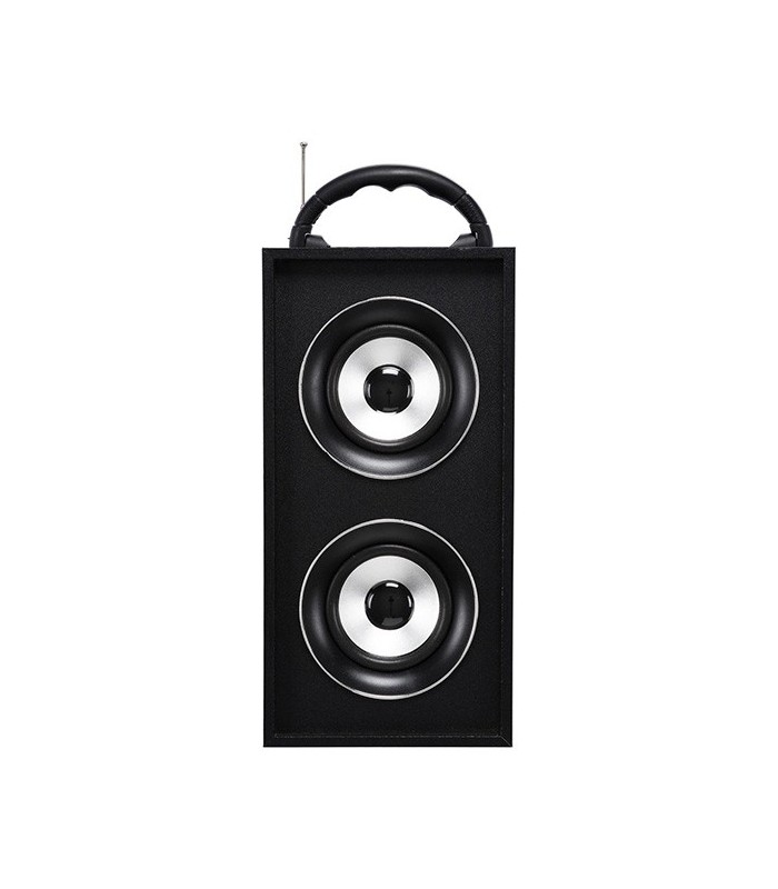 Enceinte Bluetooth noire avec poignée 2x3 W