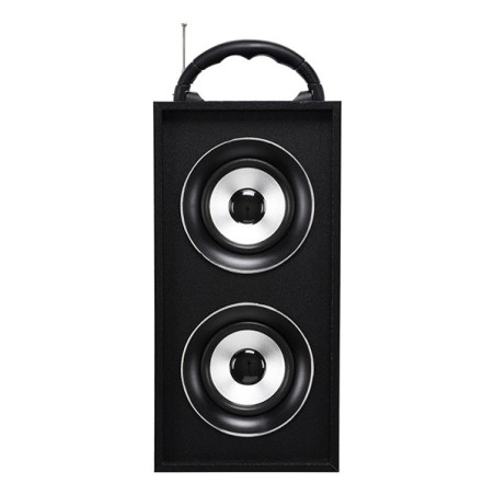 Enceinte Bluetooth noire avec poignée 2x3 W