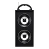 Enceinte Bluetooth noire avec poignée 2x3 W