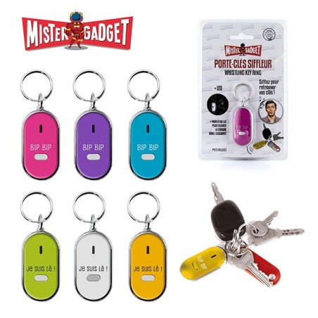 Porte-clés siffleur, bleu