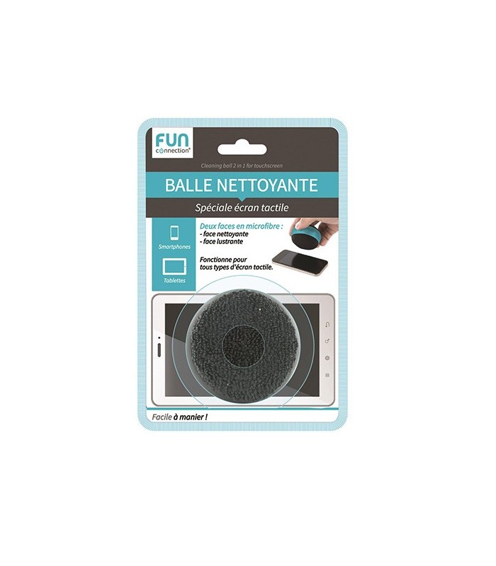 Boule netooyante 2 en 1 spéciale écran tactile, bleu