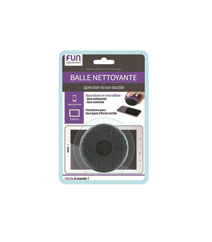 Boule netooyante 2 en 1 spéciale écran tactile, bleu