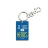 Porte-clés en bois " Je suis un Héros... ou pas "