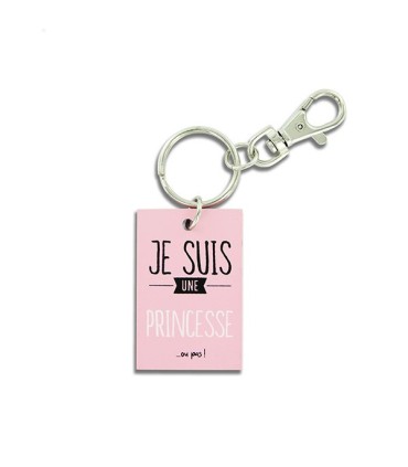 Porte-clés en bois Je suis le boss