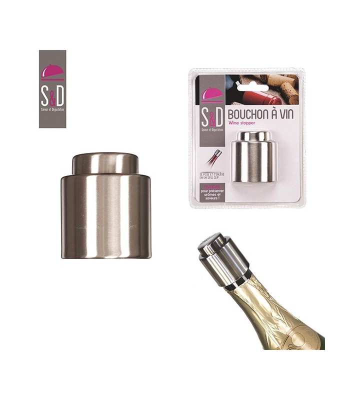 Bouchon à vin en acier