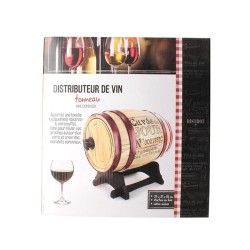 Distributeur de vin Tonneau 3L "Le Caviste", gris