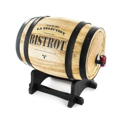 Distributeur de vin Tonneau 3L "Bistrot", noir