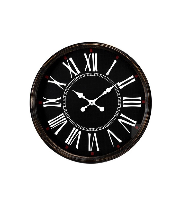 Horloge 50cm bistrot, noir