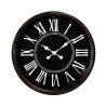 Horloge 50cm bistrot, noir