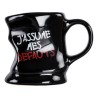 Mug déformé "C'est moi le boss", blanc