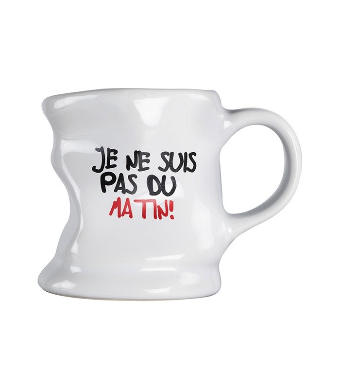 Mug déformé "C'est moi le boss", blanc