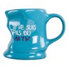 Mug déformé "C'est moi le boss", blanc