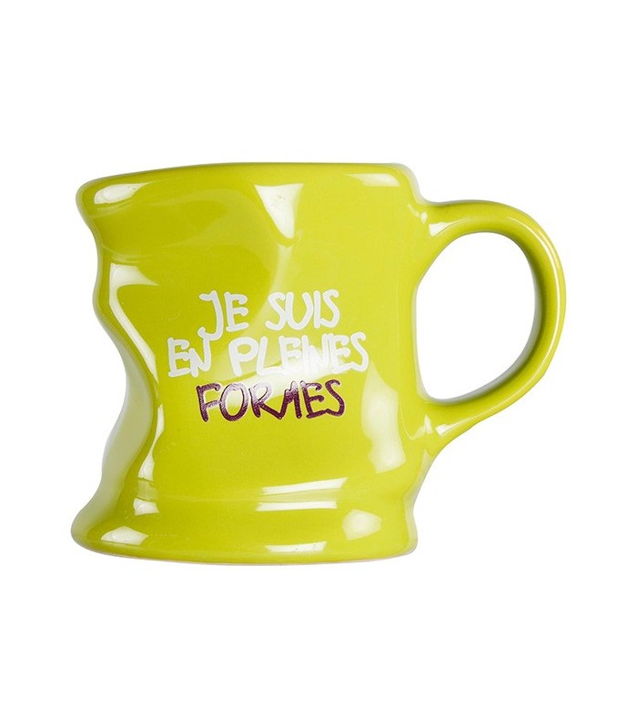 Mug déformé "C'est moi le boss", blanc