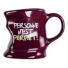 Mug déformé "Personne n'est parfait", violet