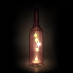 Bouteille lumineuse, bleue