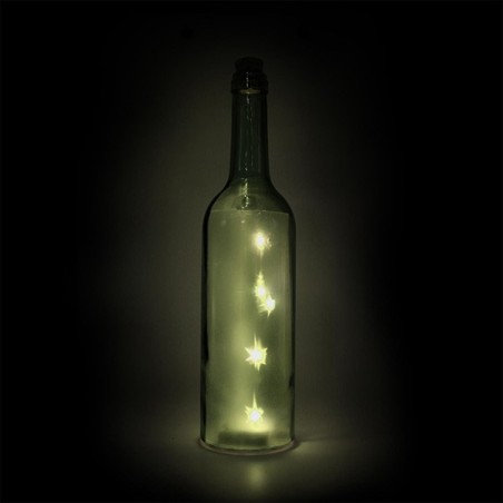 Bouteille lumineuse, verte