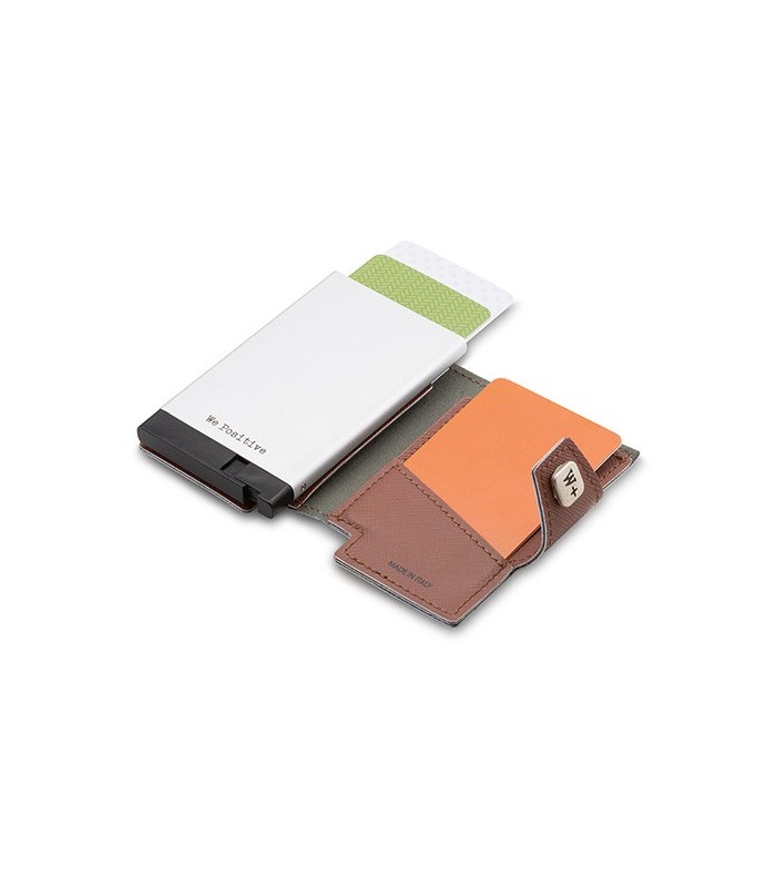 Porte-cartes We Positive marron clair