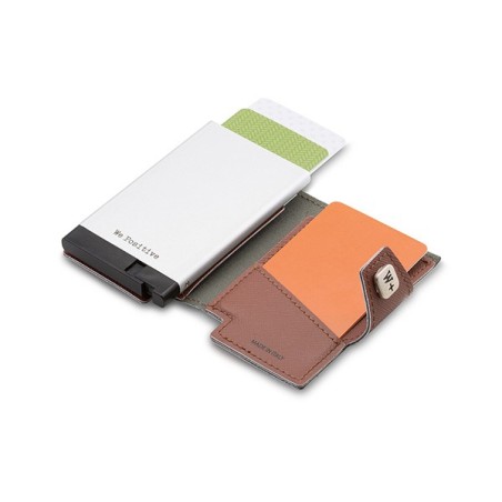 Porte-cartes We Positive marron clair