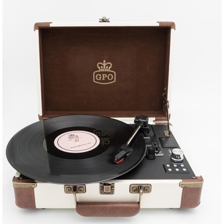 Tourne disque Ambassador crème