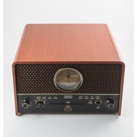 Tourne disque radio cassette CD Chesterton bois