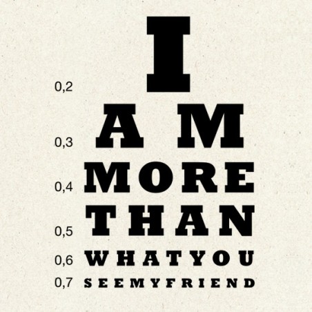 Nettoie-lunettes "I am more than what you see my friend"