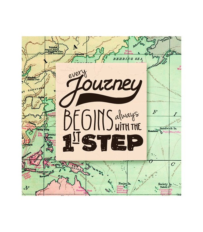 Nettoie-lunettes map "Every journey begins always with the 1st step"