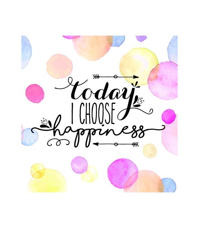 Nettoie-lunettes bulles "Today I choose hapiness"