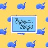 Nettoie-lunettes baleine "Enjoy the little things"