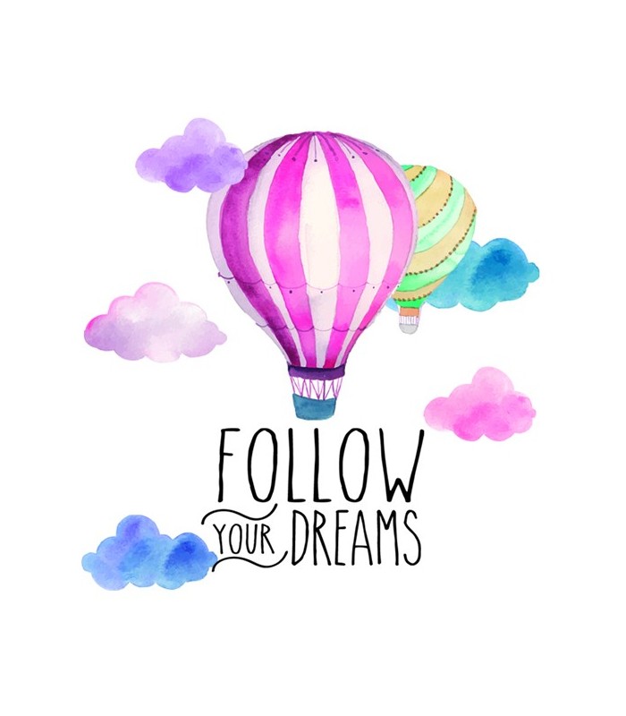 Nettoie-lunettes montgolfière "Follow your dreams"